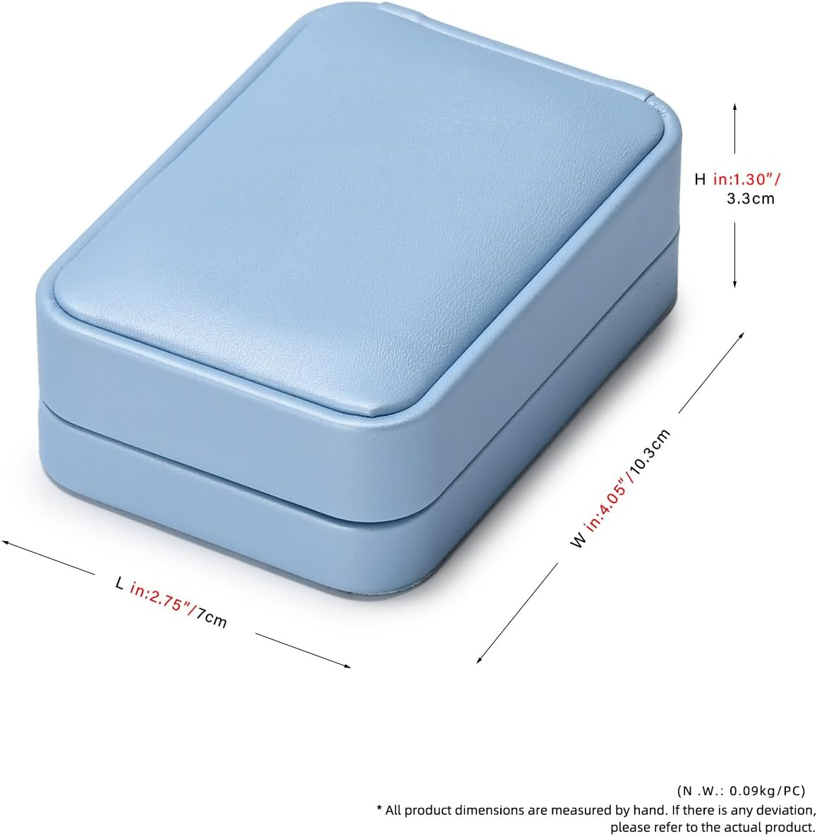 Oirlv Necklace Box Necklace Organiser Box for Birthday Engagement Wedding Anniversary Valentine'S Day image number 4