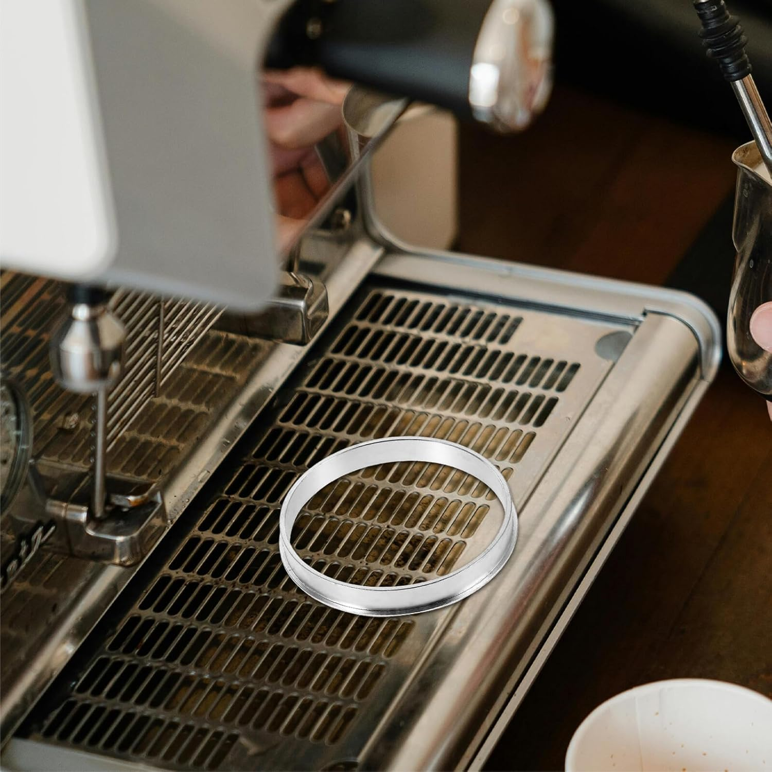 2Pcs Aluminum Cup Sealer Rings Replacement Accessories for Electric Milk Tea and Coffee Sealing Machines Compatible with 95 Model Plastic and Paper Cups image number 6