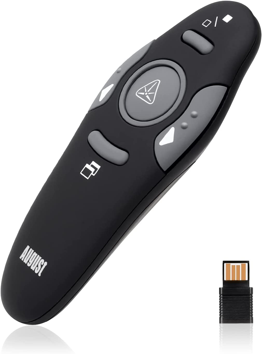 August LP205R Powerpoint Remote Control Presentation Clicker Wireless Presenter with Laser (<1Mw) - Free Presentation Skills Ebook Included image number 4