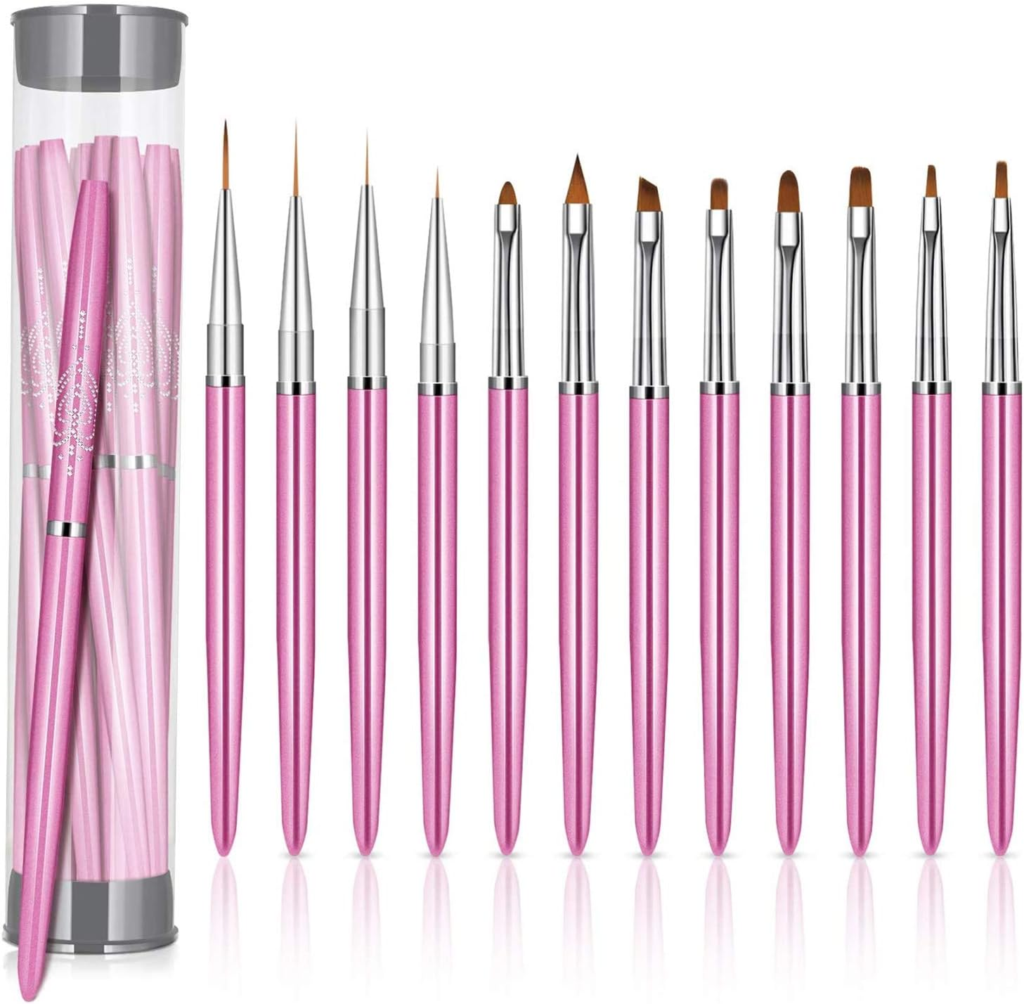 12 Pcs Nail Art Brush Set Nails Arts Painting Drawing Pen Design Manicure Tools