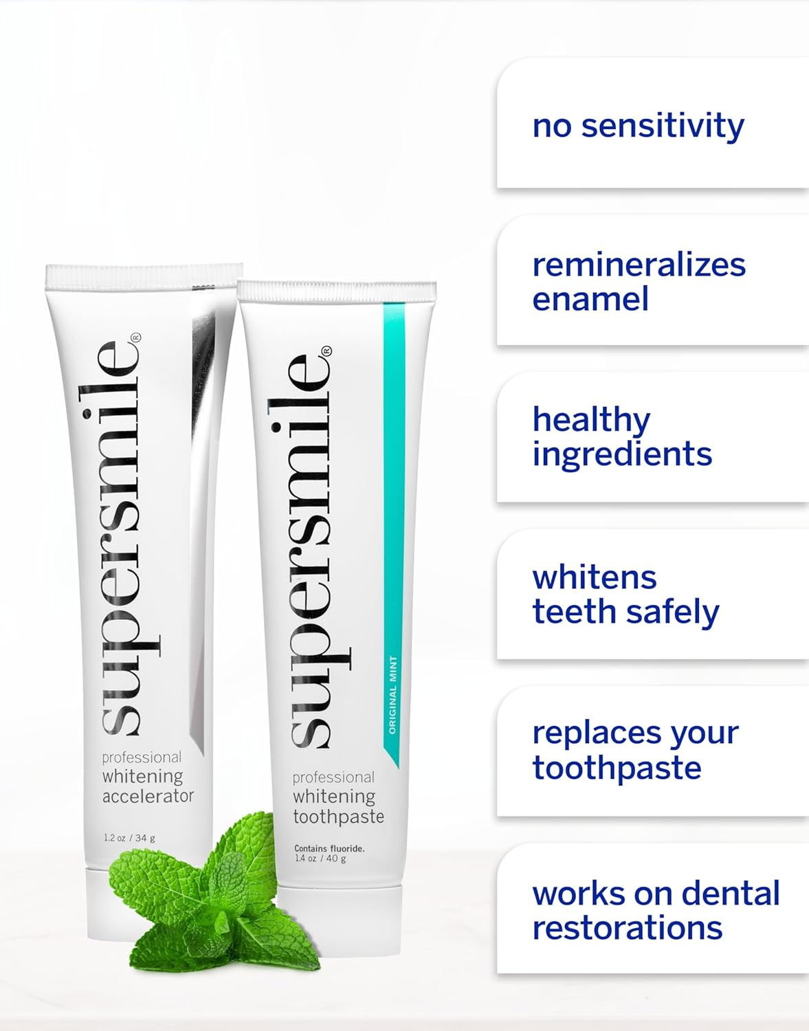Supersmile Professional Teeth Whitening System - Whitening Toothpaste and Accelerator - Whitens up to 6 Shades image number 4