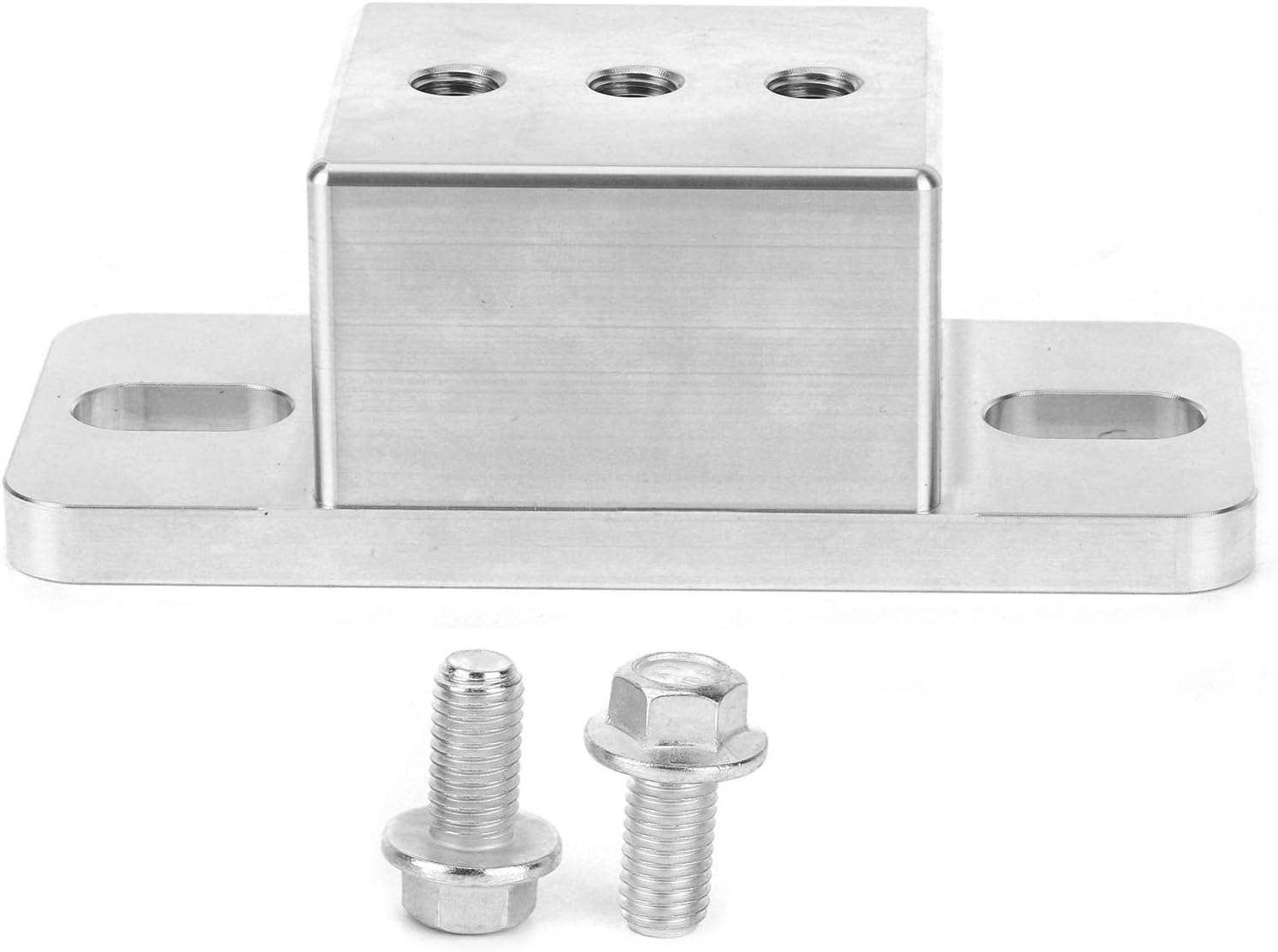 POENVFPO Aluminum Solid Transmission Mount - Fit for TH350 TH400 700R4 4L60E, Easy Installation for Car Owners image number 3