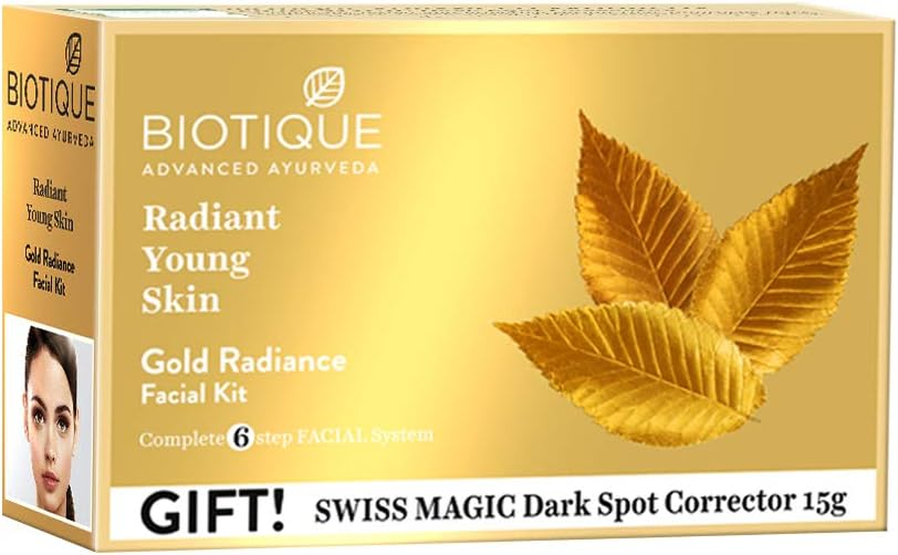 Biotique Bio Gold Radiance Facial Kit, 65 G image number 5