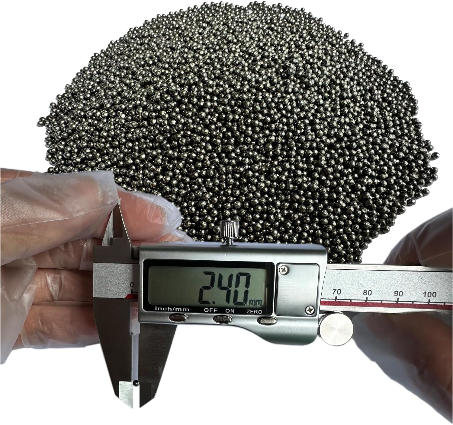 Premium Lead Shot Balls #7.5(2.4MM) Bag for Reloading, Fishing, and DIY Supplies - Ideal for Adding Weight to Projects and Reducing Vibration