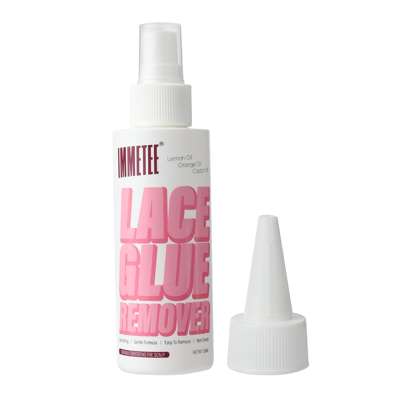 Immetee Tape in Extension Remover Spray, Fast Acting Hair Extensions Wig Glue Remover, Tape in Remover 4Oz/120Ml