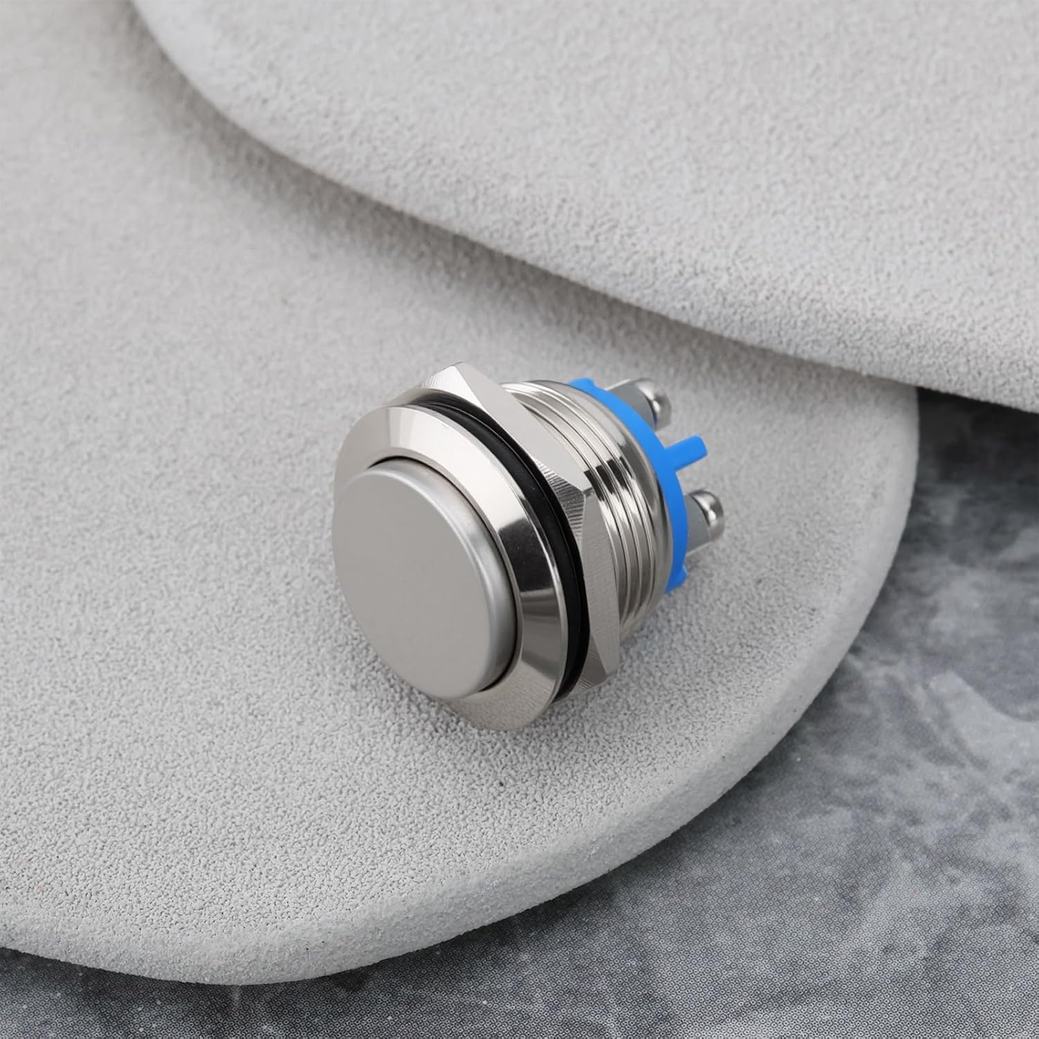 4PCS 19Mm Waterproof Push Button Switch, 250V 5A 1NO SPST, Stainless Steel Momentary Switch image number 5