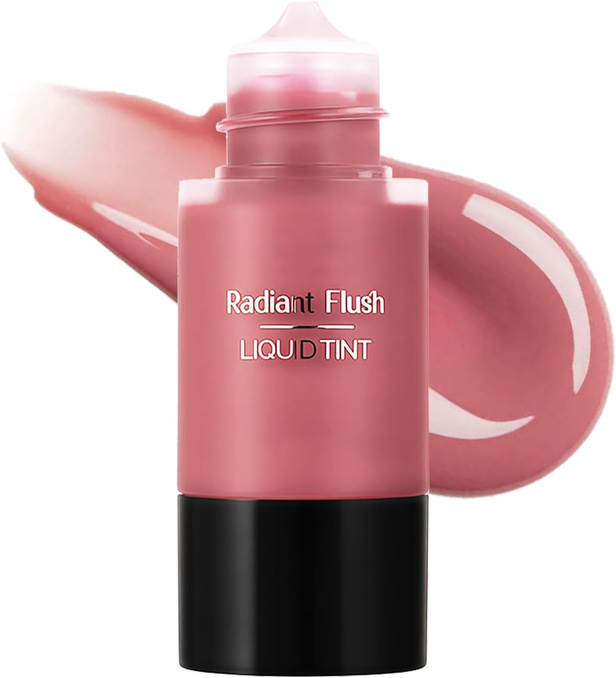 DAGEDA Liquid Blush, Lightweight and Smooth Liquid Blush for Cheeks, High Pigmented Color for Blush Makeup, Blendable & Buildable, Long-Wearing, Weightless Natural Dewy Finish (#Pearlescent Coral)