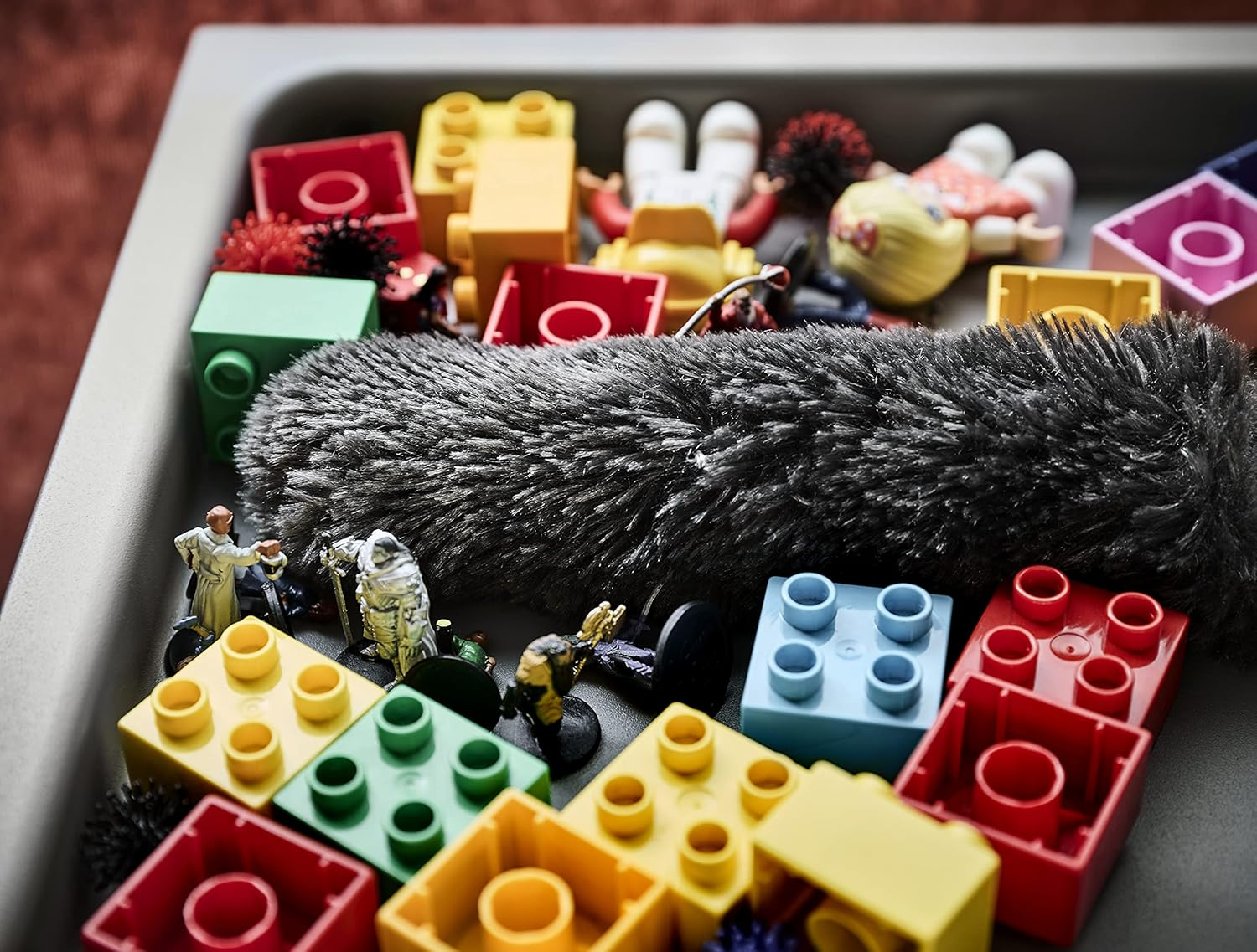 AEG AZE144 Duster for Gentle Cleaning of Sensitive Items, Suitable for 32/35 Mm Vacuum Cleaners, Black image number 4