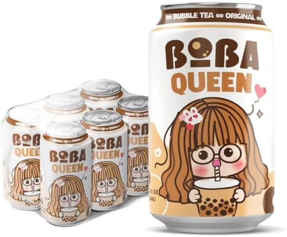 Boba Queen Bubble Tea Original Flavor 330Ml 6 Pack