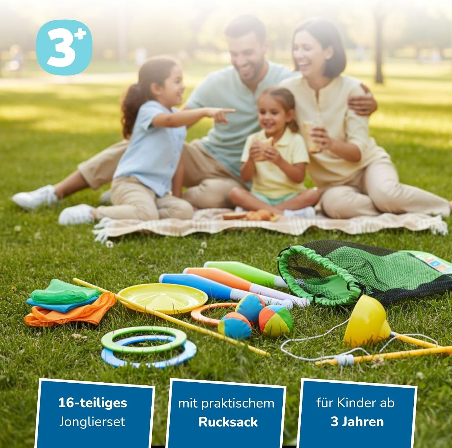 Alldoro 60130 Juggling Set, Multi-Colour