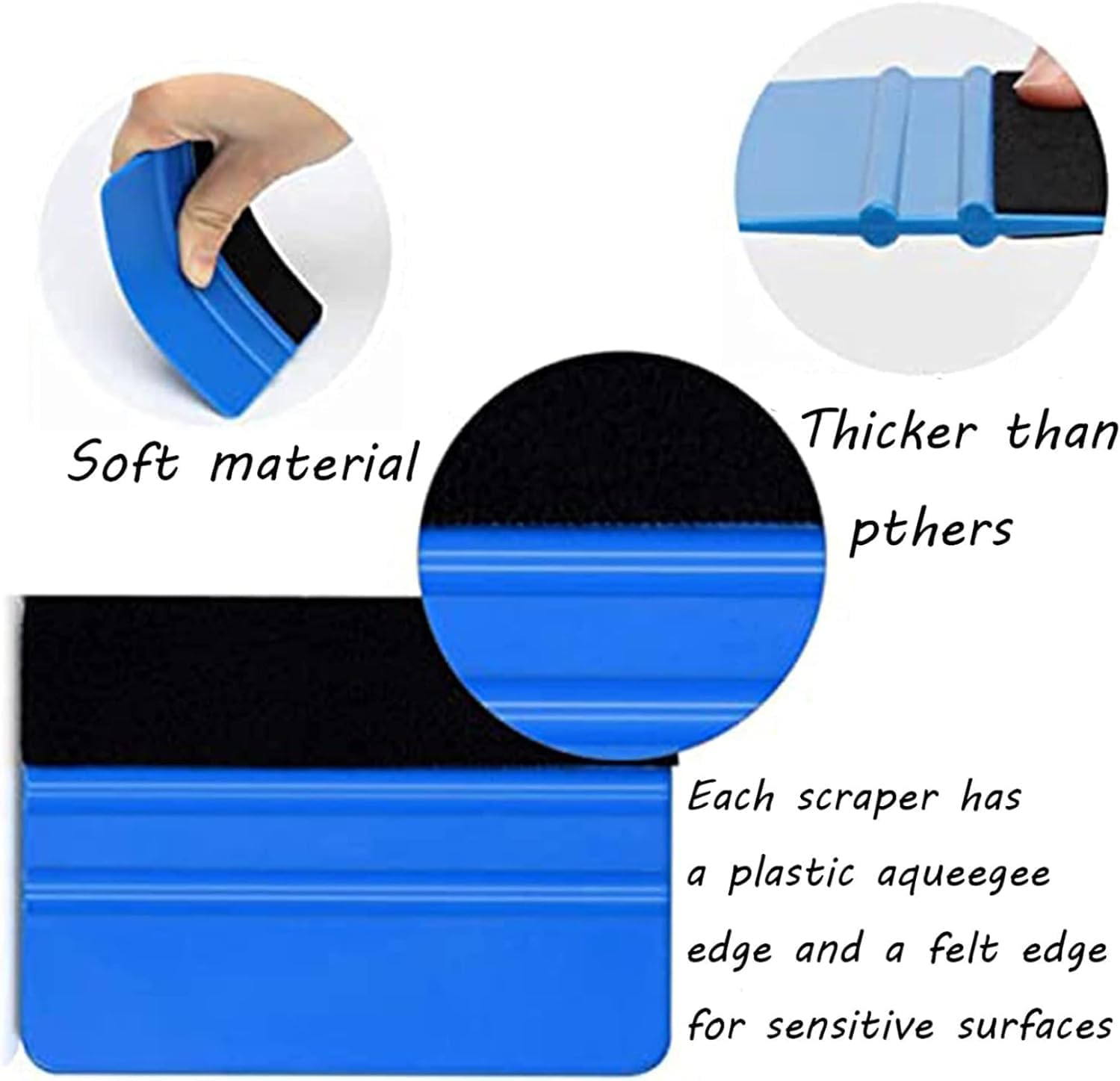 Songholee Complete 10Pcs Wallpaper Smoothing Tools Kit with Seam Roller, Hard Squeegee, Tape Measure, Craft Knife for Professional Installation(10Pcs) image number 4