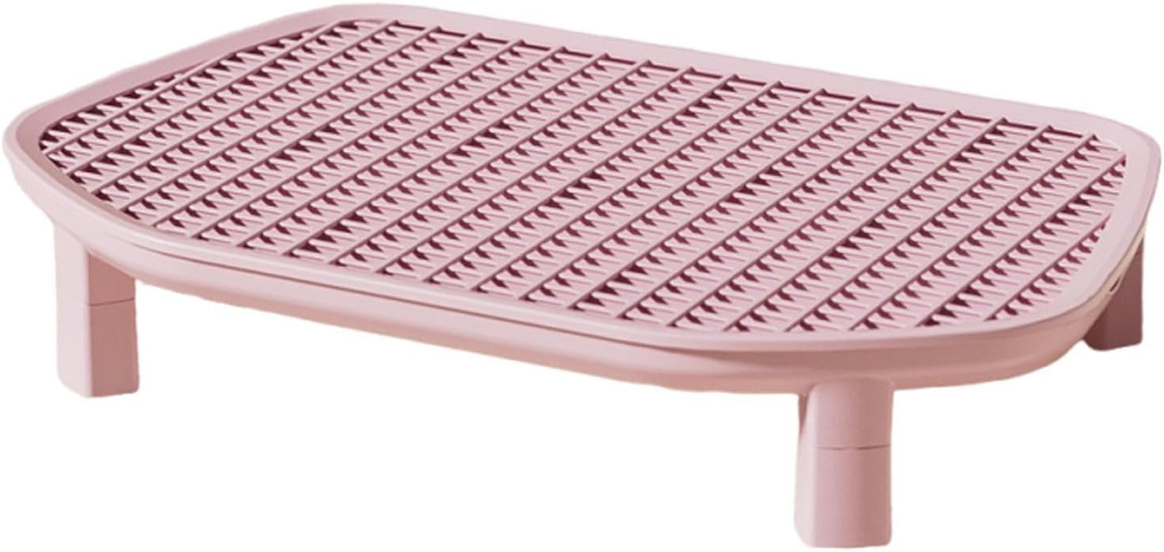Perfk Cat Litter Box Step Kitten Litters Box Footboard, Reusable, Portable Practical Nonslip Easy to Litter Trapping Step, Pink - Green image number 3