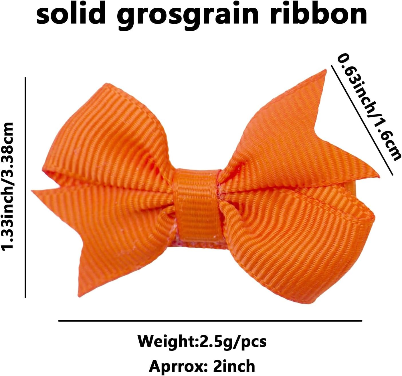 Baby Hair Clips for Girls, 24 Pieces, 2 Inch Hair Bows with Alligator Clips, Grosgrain Ribbon, 12 Colors, Perfect for Birthday Parties, Gifts & Everyday Wear &ndash; Compatible with Toddler Girls, Baby Girls image number 4