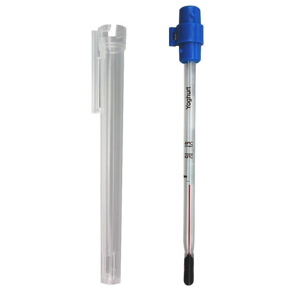 Yogurt Thermometer - 150Mm Includes Protective Case with Recommended Zones Yoghurt