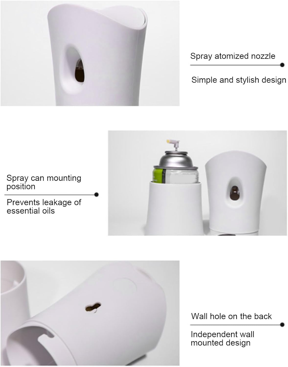 Automatic Fragrance Sprayer with Timer, Desktop Wall Mounted Auto Air Freshener, 320Ml Capacity, for Home Hotel Lobby Meeting Rooms image number 1