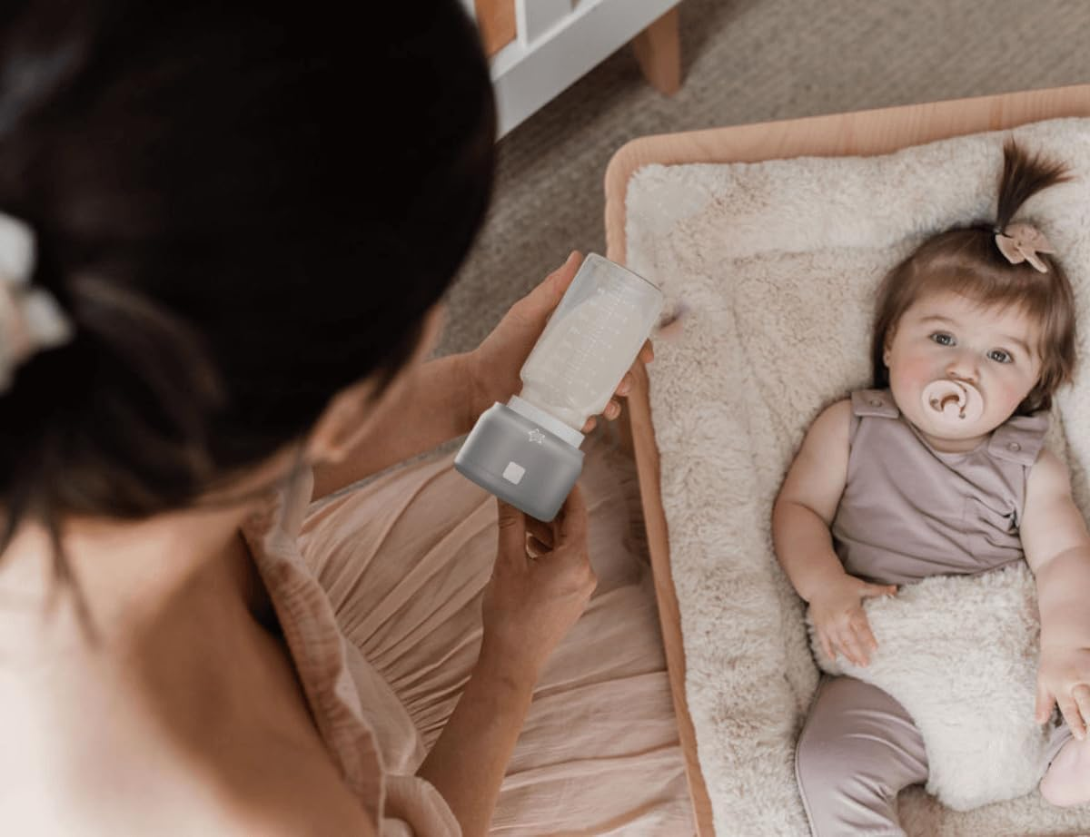 Cherub Baby Anywhere Universal Portable Wireless Cordless and Rechargeable Travel Baby Bottle Warmer with Temperature Display image number 1