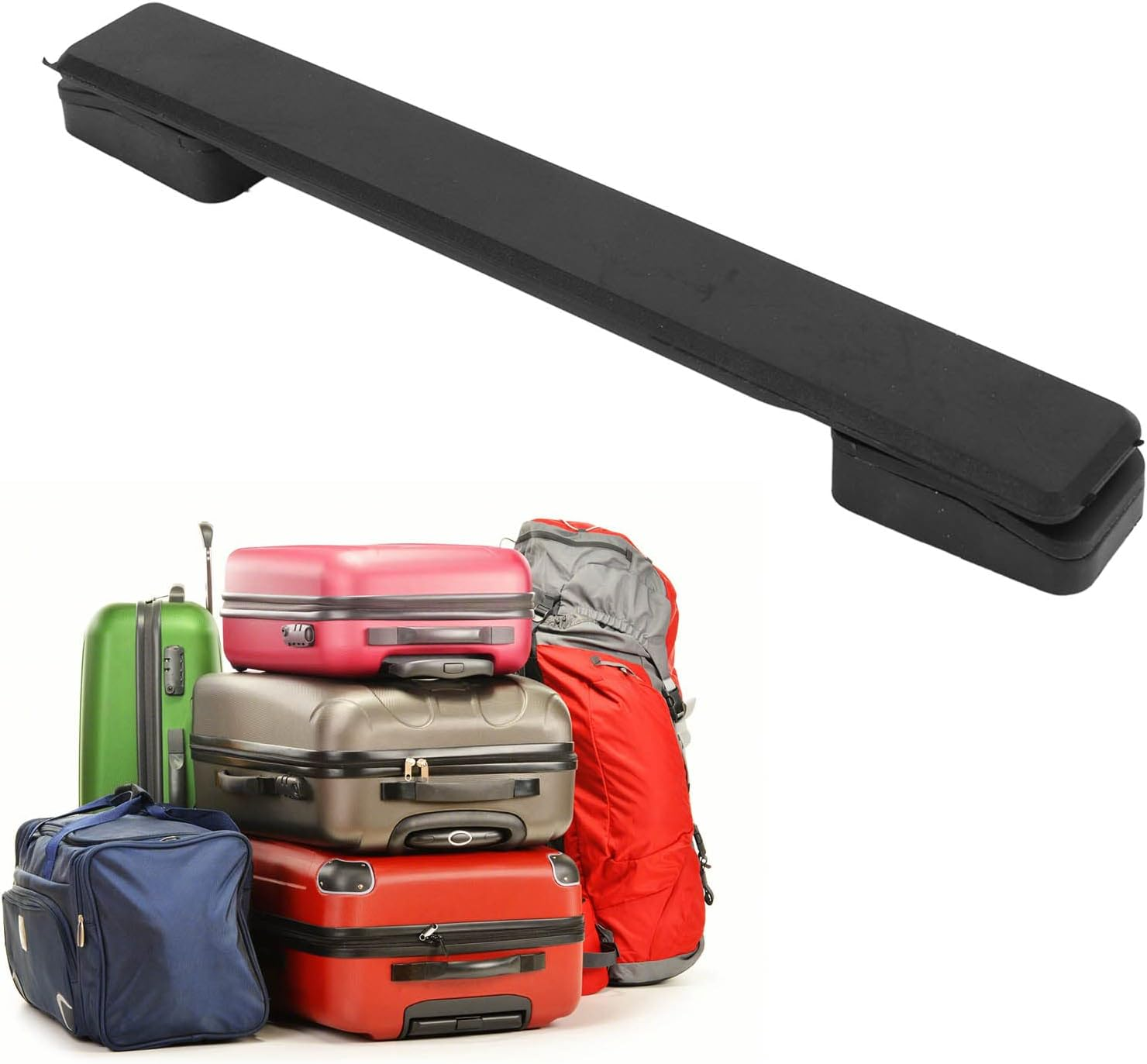 Plastic Luggage Pull Handle, 20Cm Length Suitcase Handle Replacement, Durable Protable Pull Accessory, Non Slip Easy to Install Grips for Boxes Cases for Travel Boxes Cases Outdoor image number 2