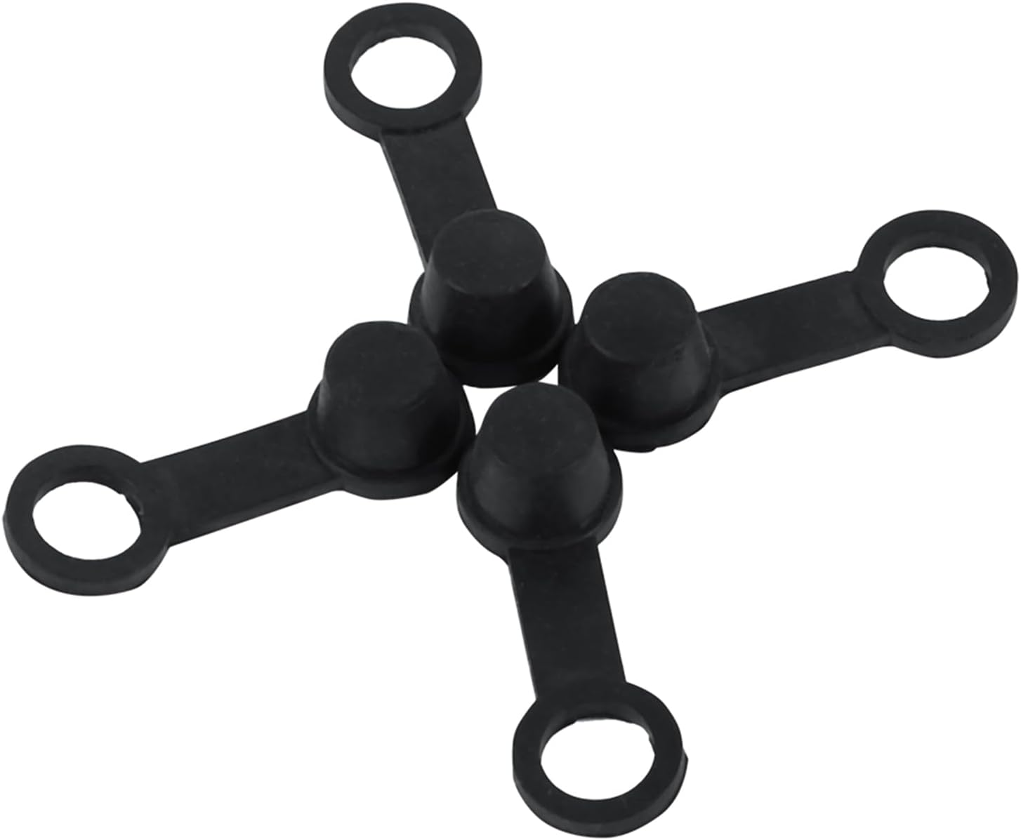 Motorbike Sturdy Brake Bleed Nipple Cap Dust Cover, Pack of 4, Fits 8Mm Screws on Cars and Motorcycles image number 4