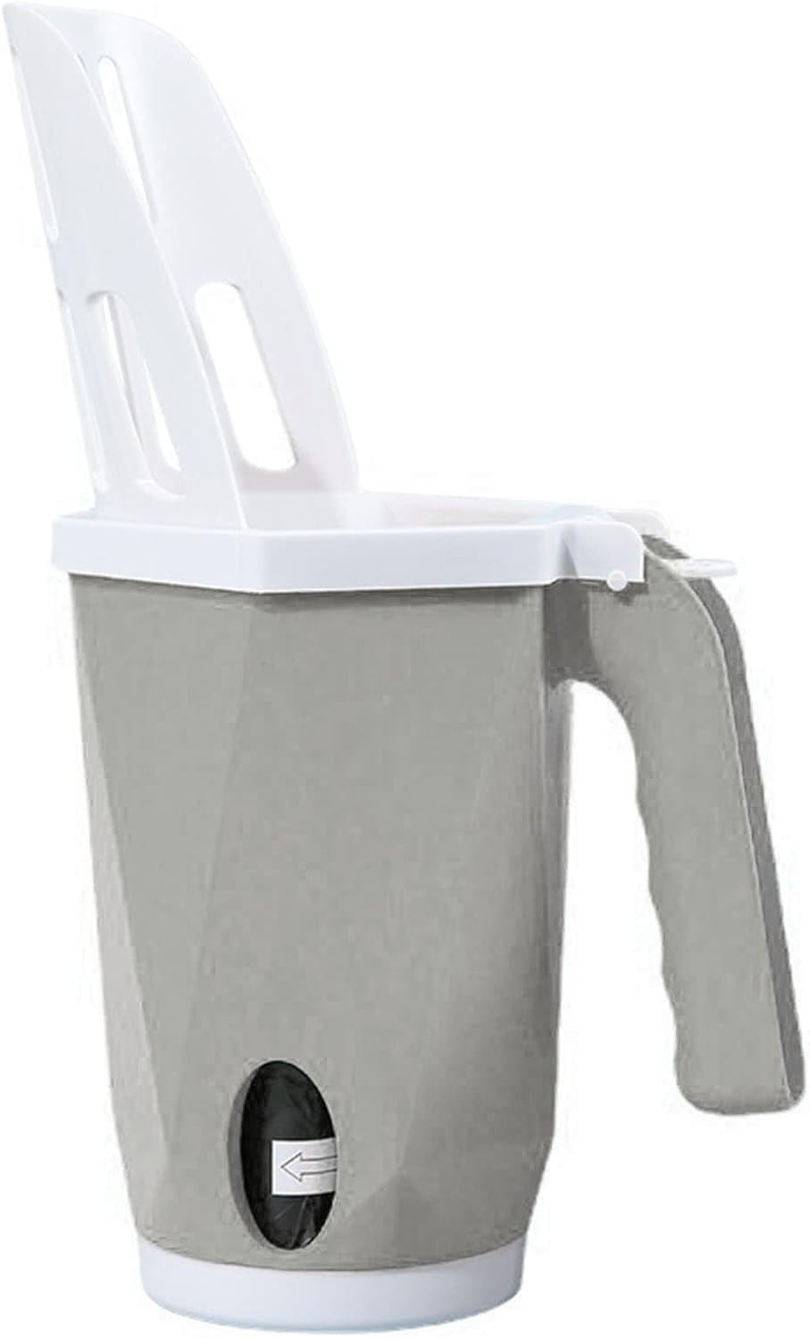 TITA-DONG Cat Litter Scoop, Cat Litter Scoop with Waste Container, Removable, Portable, Integrated Cat Litter Scoop, Cat Litter Strainer Scoop System for Kittens, Older Cats (Grey) image number 1