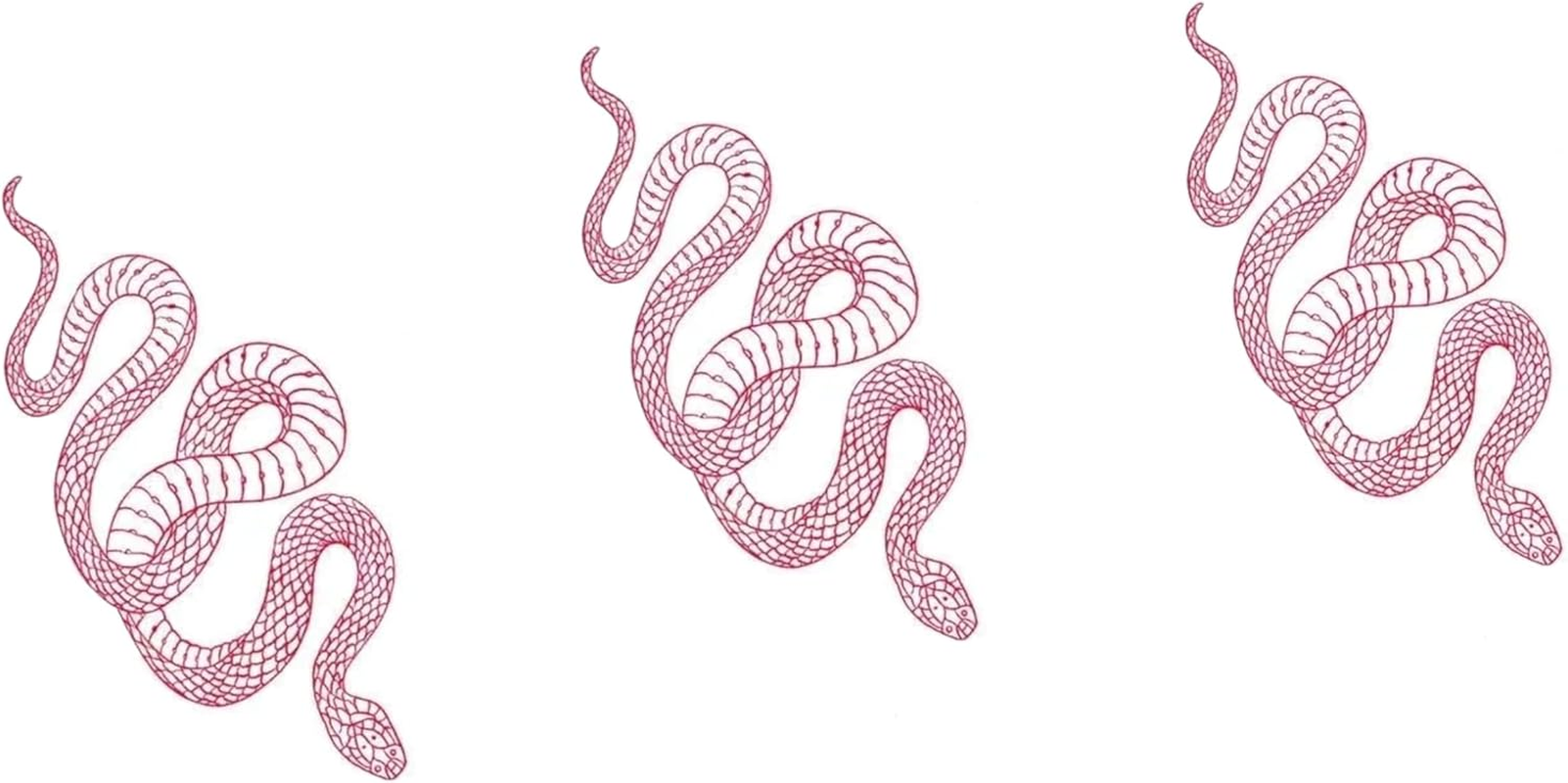 Fashion Realistic Big Size Black Snake Temporary Tattoo Stickers for Women Men Waterproof Fake Tattoo Waist Body Forearm Arm