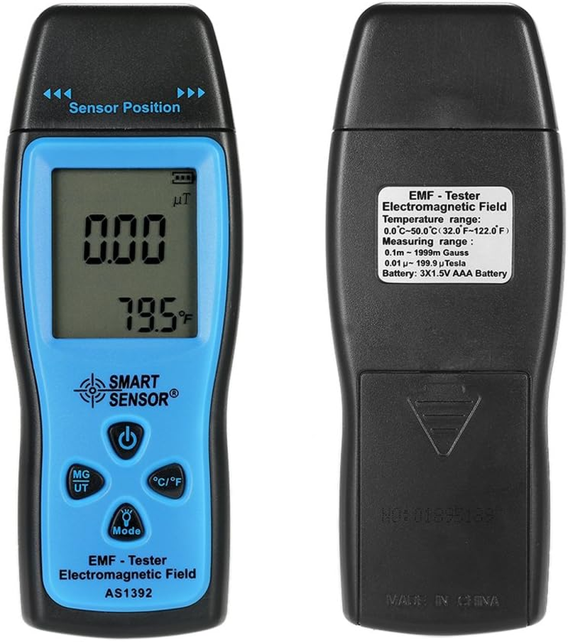 Domary Handheld Mini Digital LCD EMF Tester Electromagnetic Field Radiation Detector Meter Dosimeter Tester Counter image number 5