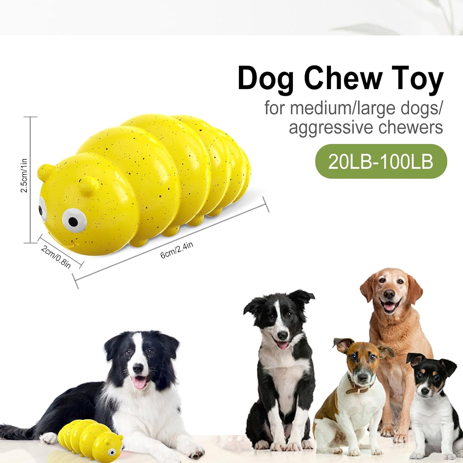 Byffoer Indestructible Dog Toy for Aggressive Chewers, Squeaky Dog Toy for Puppies, Medium and Large, Interactive Chewing Toy, Tough Durable Dog Toy image number 3