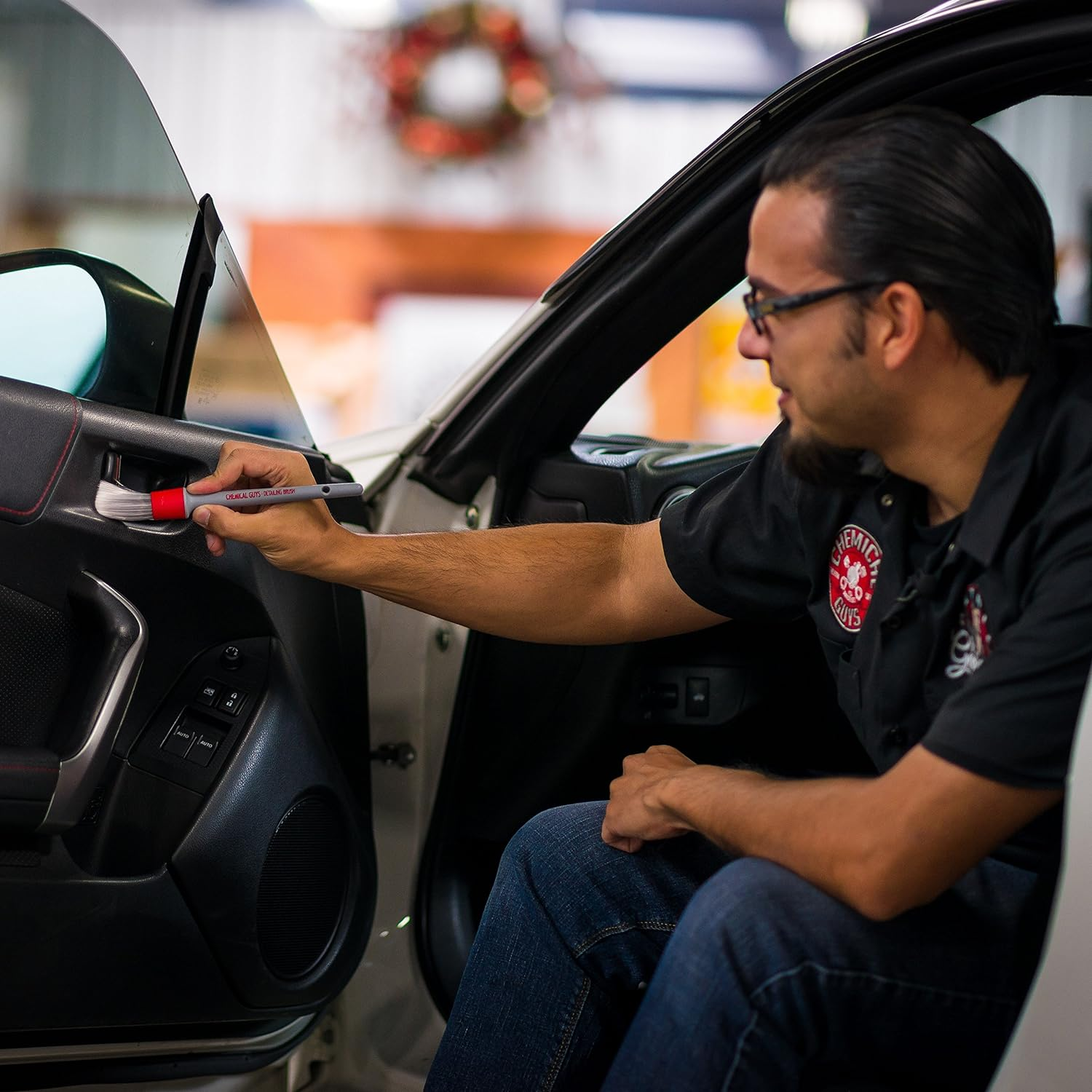 Chemical Guys All in the Details Interior Detailing Brush Set (3 Pieces) image number 5