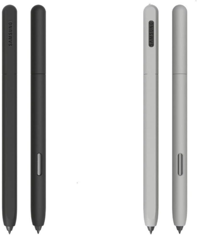 DAYJOY 2 Pack Silicone Sleeve Case Compatible with Samsung Galaxy Tab S7/S7+/S7 FE/S8/S8+/S8 Ultra/S9/S9+/S9 Ultra/S10/S10+/S10 Ultra S Pen, Protective Skin Non-Slip Smooth Grip Holder(Purple+Green)