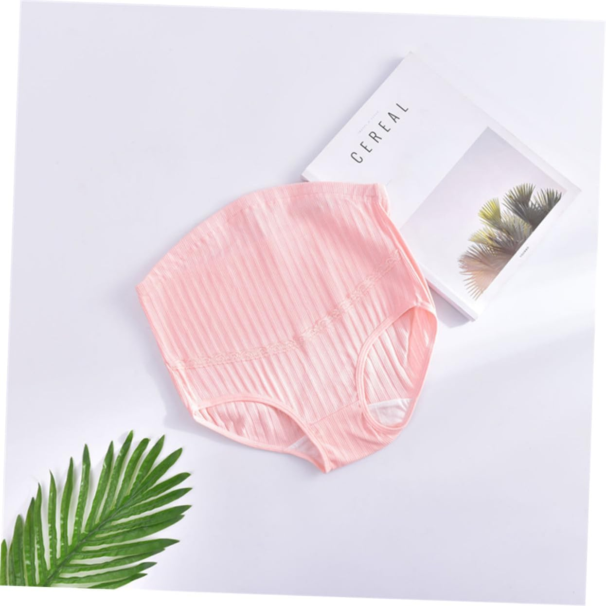 3Pcs Cotton High Waist Maternity Panties with Adjustable Stomach Lift Soft Breathable Nursing Underwear for Pregnant Women Random Color Random Color image number 6