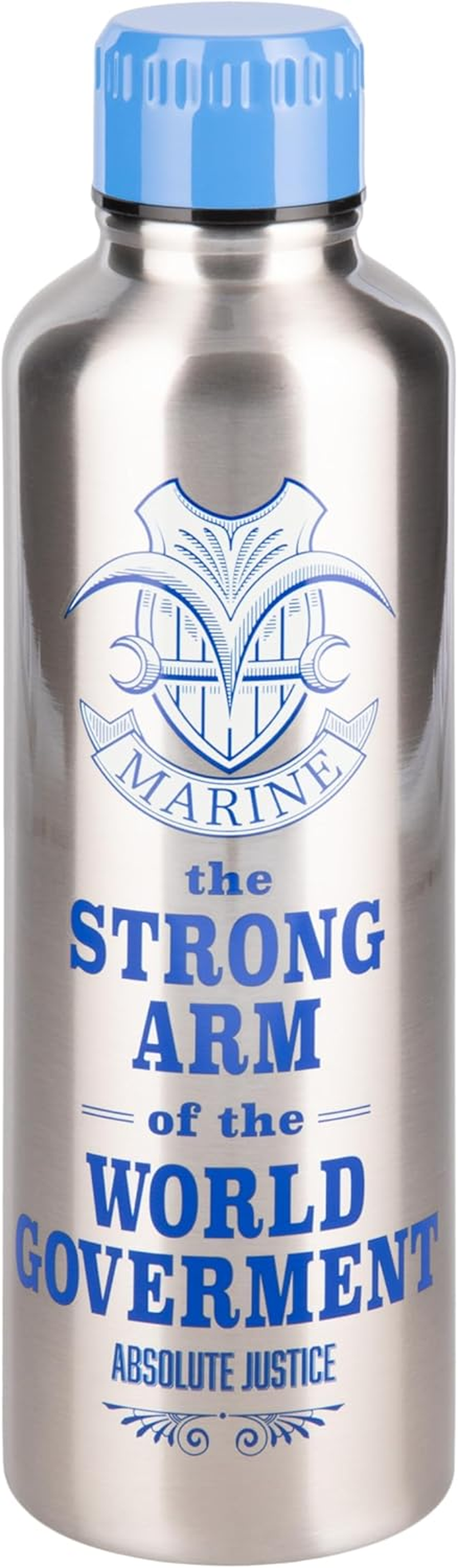 Paladone One Piece Marines Stainless Steel Water Bottle with Screw-Top Lid 500 Ml, Officially Licensed for Anime Fans, Pop Culture Merchandise image number 2