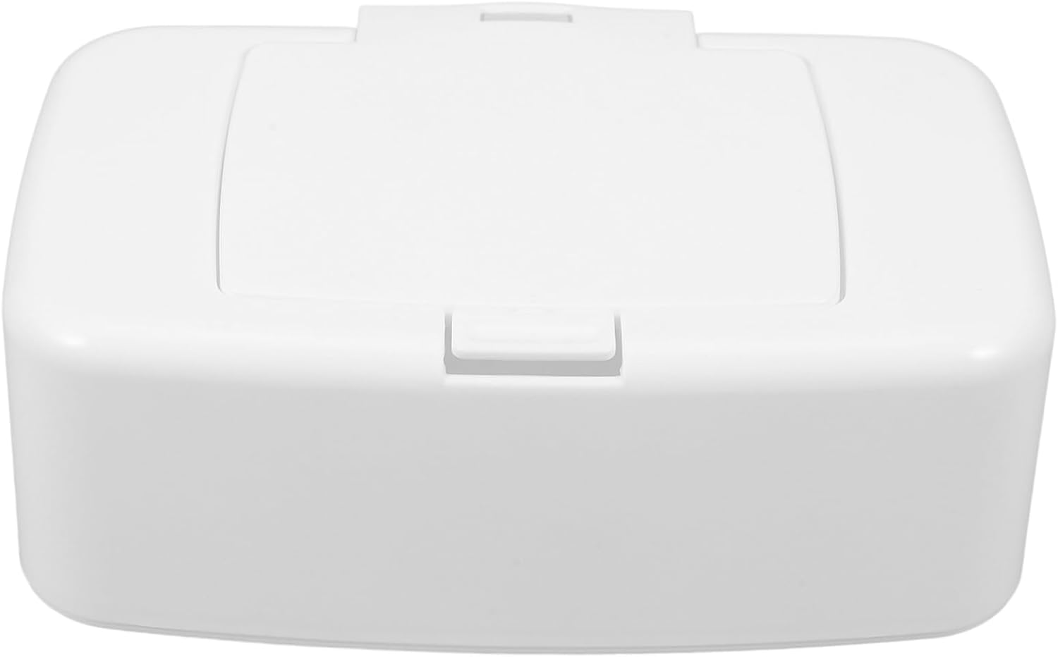 Kichvoe White Plastic Wipes Dispenser - Refillable Wipe Holder with Dustproof Lid for Baby Nursery, Living Room, Bedroom, Kitchen, and Bathroom image number 2