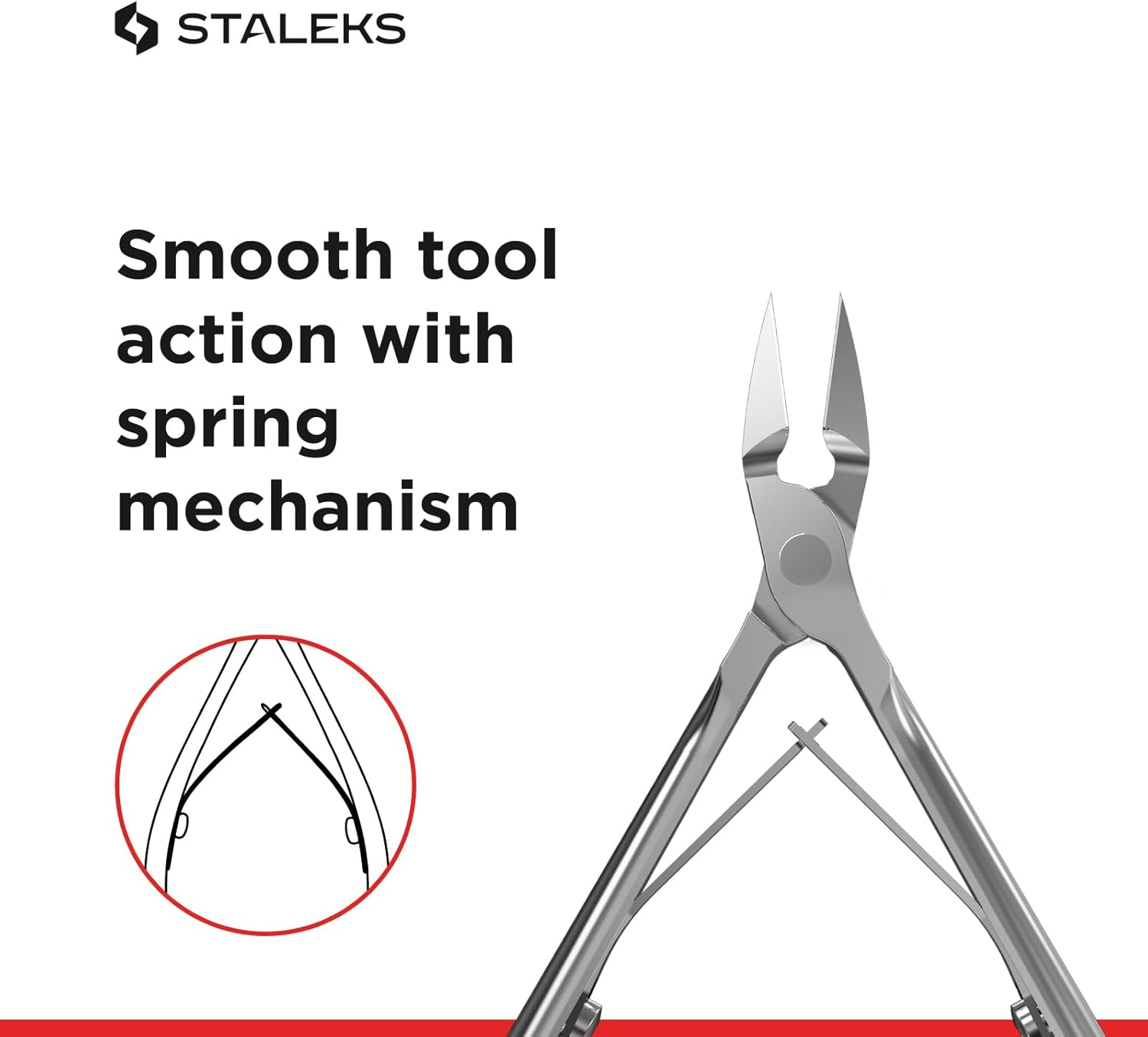 Staleks CLASSIC 10 Cuticle Nippers &ndash; 14 Mm Blades &ndash; Stainless Steel &ndash; Comfortable Grip &ndash; for Home Manicure and Pedicure image number 2