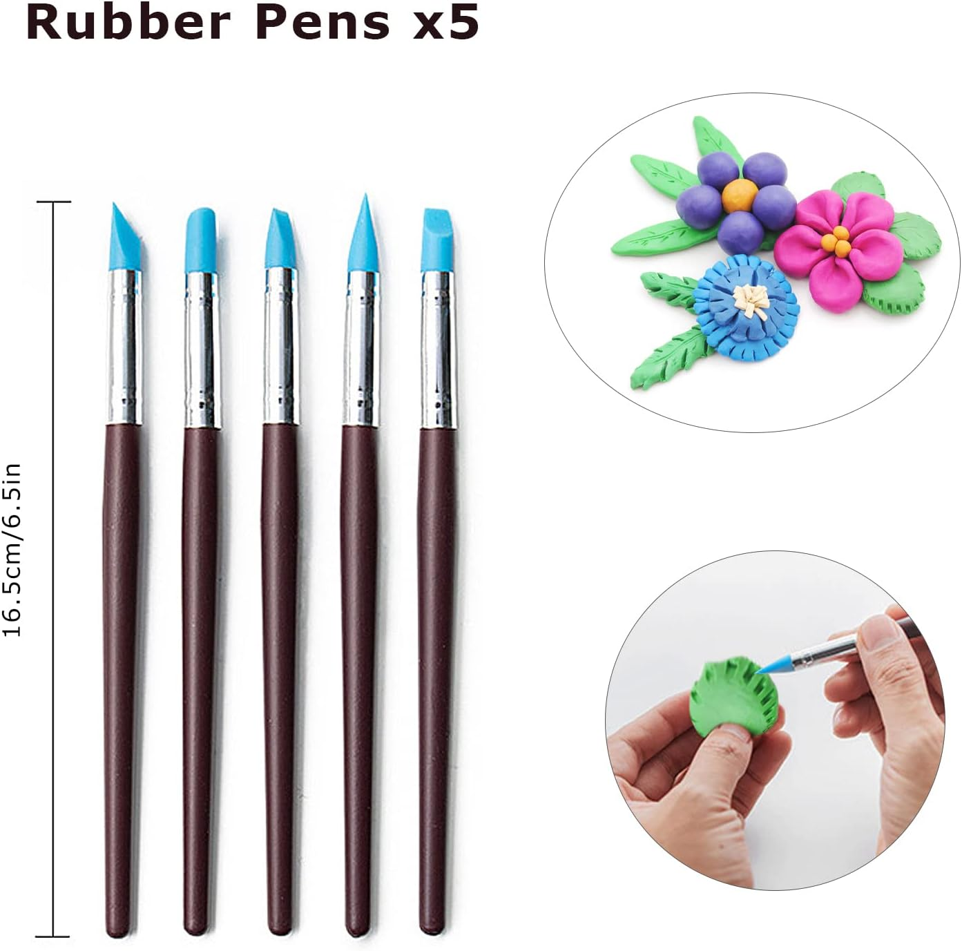 Clay Tools Kit, 25 PCS Polymer Clay Tools, Ceramics Sculpting Tools Kits, Air Dry Tool Set for Adults, Pottery Craft, Baking, Carving, Drawing, Dotting, Molding, Modeling, Shaping image number 4