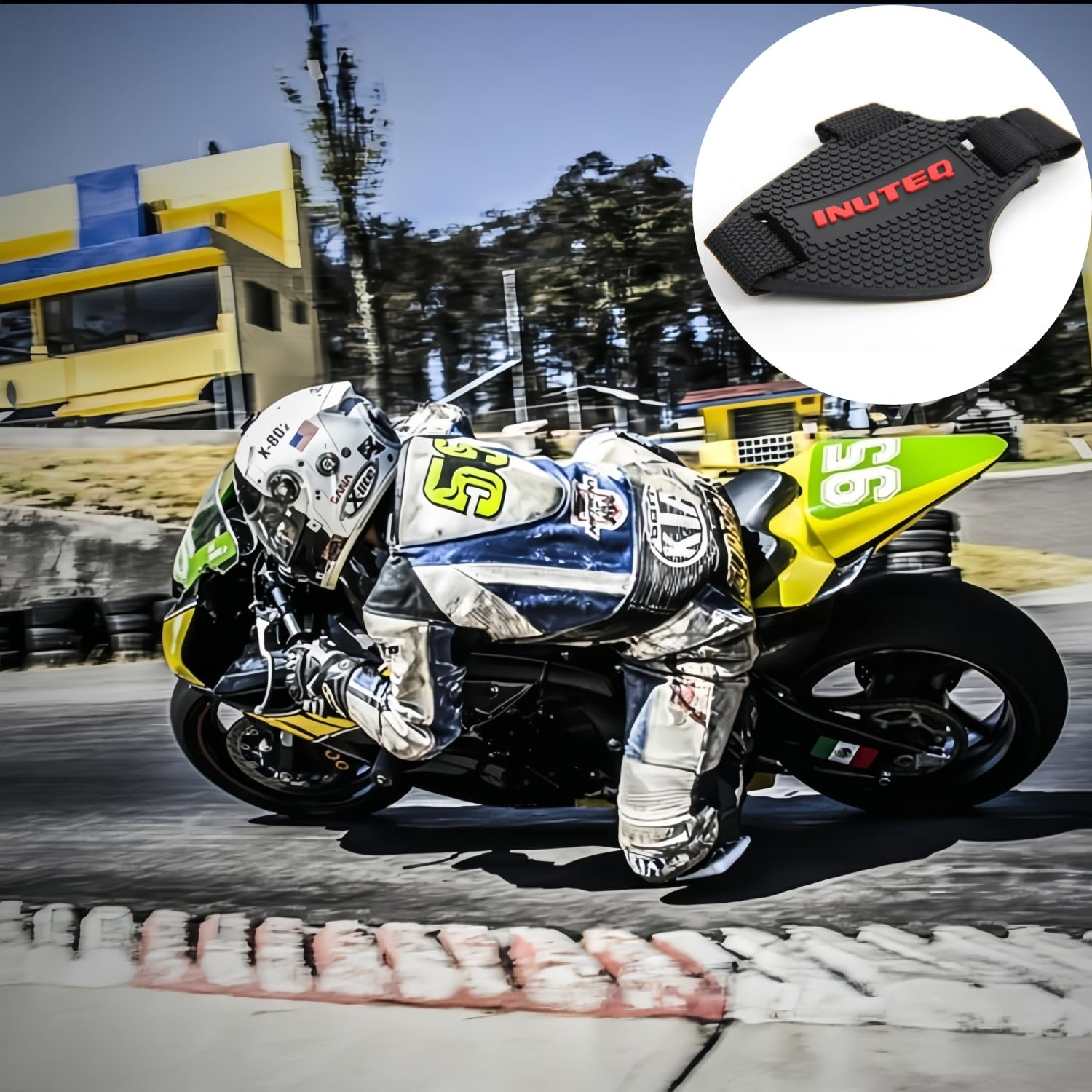 Motorcycle Shoe Protector, Durables Leather Guard, Motorcycle Gear Shift Cover Antiskid Boot Protector, Non Slip Motorbike Footwear Shieldss for Riding (White - B)