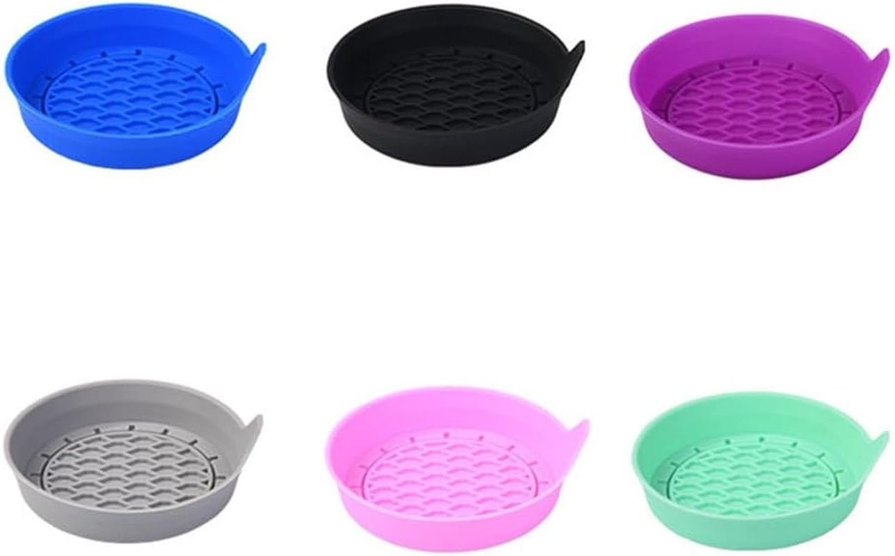 4 PCS Car Cup Coasters, Universal Cup Holder Coaster for Car Interior Accessories, Bling Cup Holders Insert for Women Non-Slip Silicone Car Cup Holder Coasters (Black, 8 Cm) image number 5