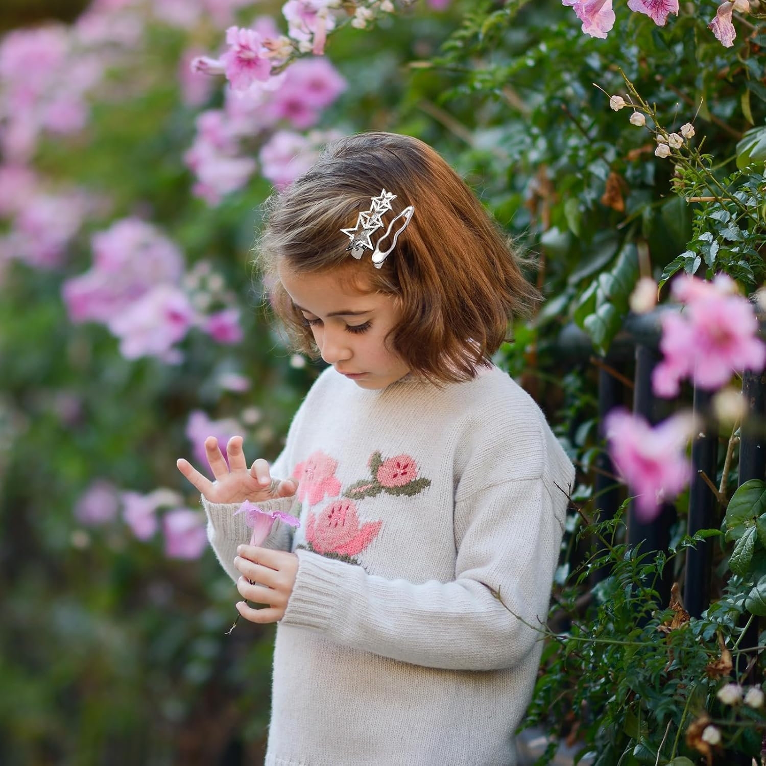 YCHYAN Pack of 6 Silver Hair Clips, Various Silver Metal Hair Clips, Y2K, Women'S Silver Snap Hair Clips, Suitable for Daily Wear, Party Dress Up, Secure the Hair image number 1