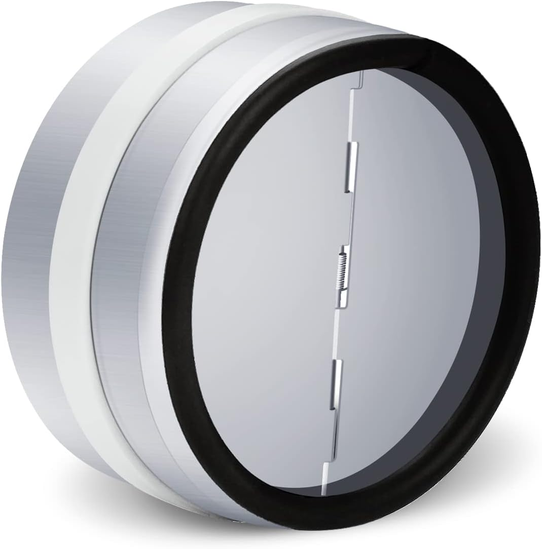 Wecooper 150Mm - 6 Inch Connector with Backdraught Shutter, Non-Return Damper Flap to Connect Duct Pipe or Flexible Hose Pipe image number 5