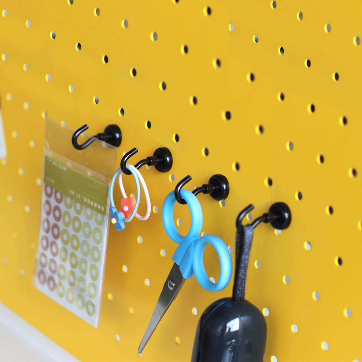 Magnetic Hooks - Heavy Duty Utility Neodymium Magnet Hooks with Nickel Coating, Key Holder Hanging Hooks for Kitchen, Cruise, Workplace, Pack of 10 image number 5