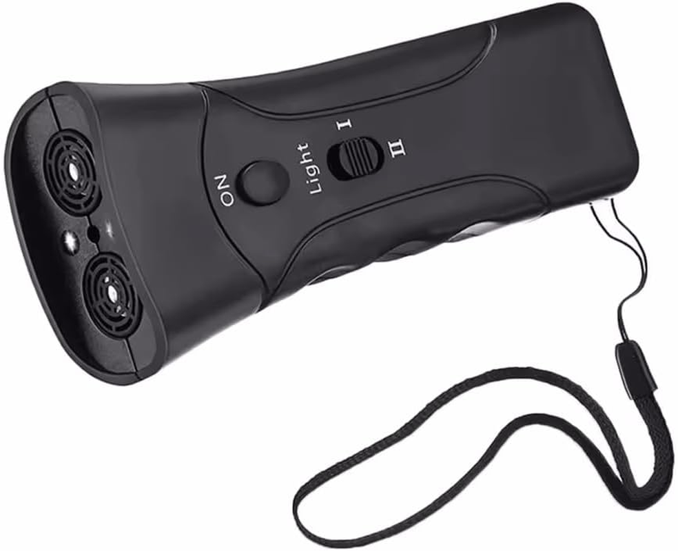 Plastic Ultrasonic Dog Repeller Deterrent,Led Light anti Barking Equipment Dog Control Training image number 1