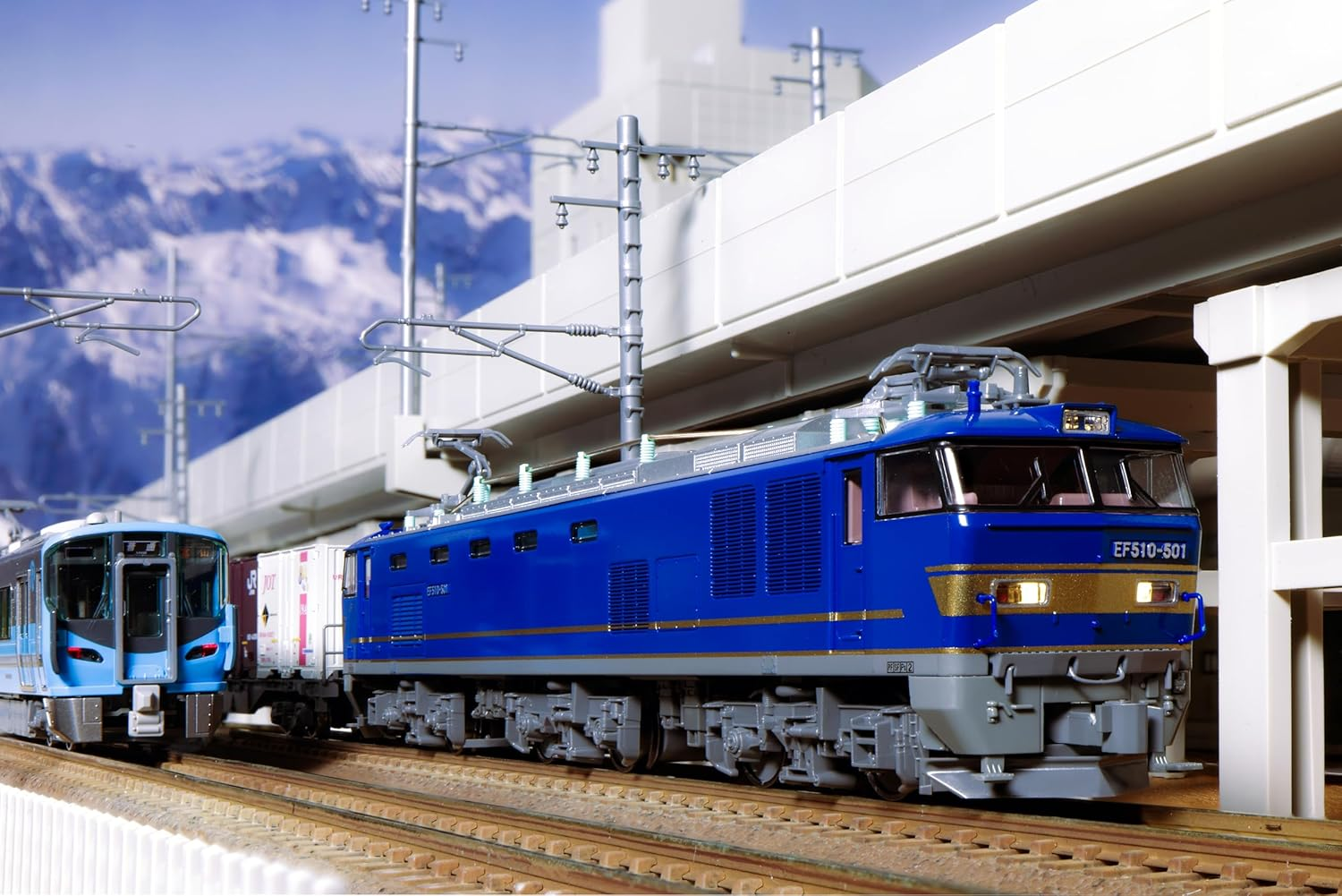 KATO N Gauge EF510 500 JR Cargo Blue 3065-8 Model Railway Electric Locomotive image number 1