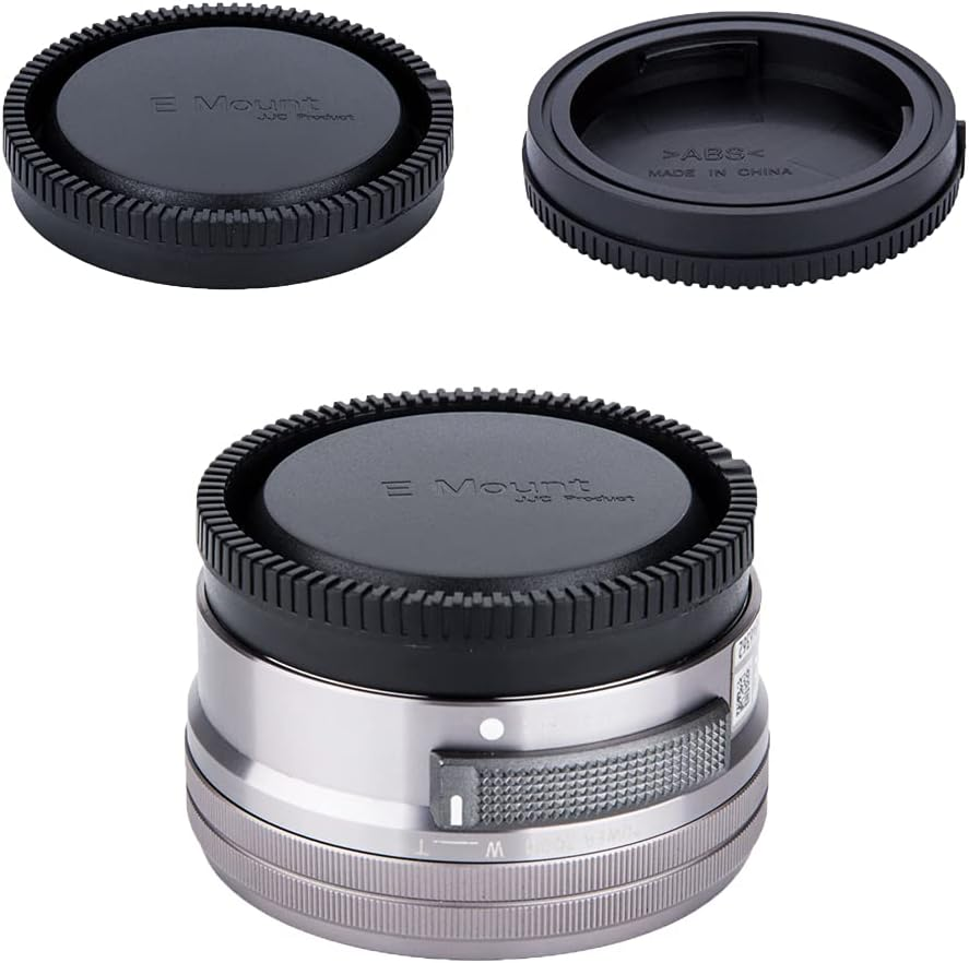 JJC 2-Pack Sony E Mount Body Cap + Rear Lens Cap for Sony A7V A7M5 A7R V A7R IV A7RIII A7RII A7 IV A7III A7II A9 II A9 III A6700 A6600 A6400 A6300 A6100 A6000 A5100 Sony E Mount Cameras & Lenses image number 2
