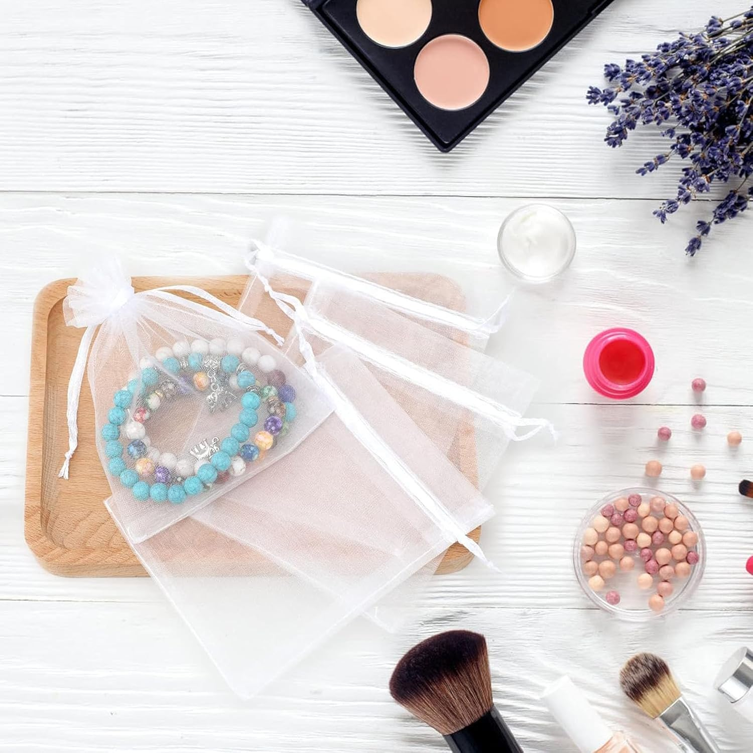 Organza Gift Candy Sheer Bags,Tuoyi Mesh Jewelry Pouches Drawstring Bulk for Wedding Party Favors Festival Christmas Valentine'S Day (10 * 15Cm, Mixcolor)