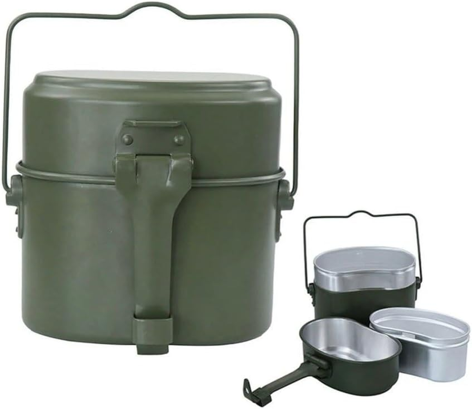 Outdoor Portable Cookware Set for Camping & Hiking - Army Mess Kit, Military-Grade Cooking Gear image number 2