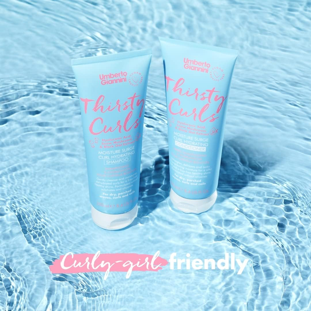 Umberto Giannini Thirsty Curls Moisture Surge Curl Hydrating Conditioner 250 Ml image number 1