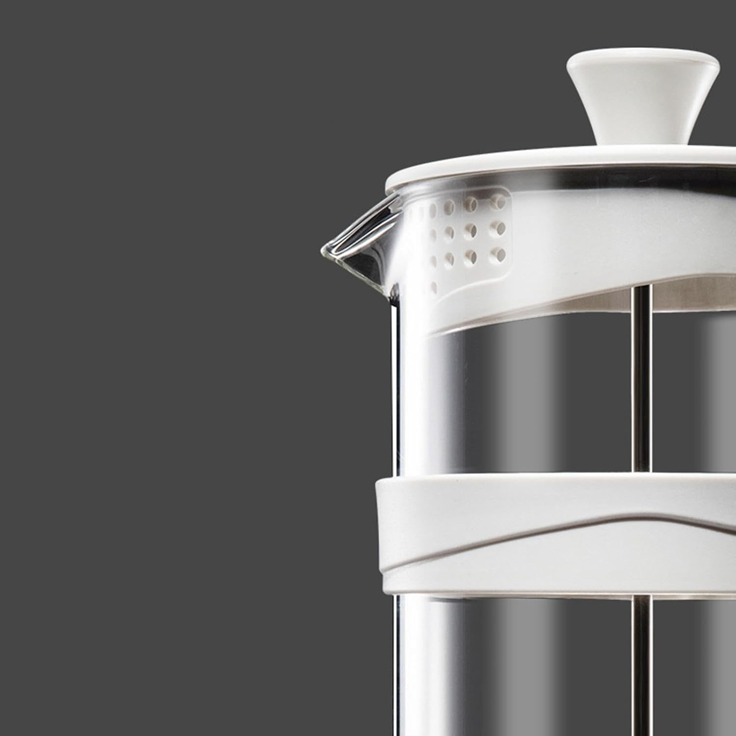 STARTIST French Coffee Maker Coffee Plunger Thickened Fine Mesh Filter Tea Pot Coffee Maker for Outdoor Camping Coffee, 1000Ml image number 6