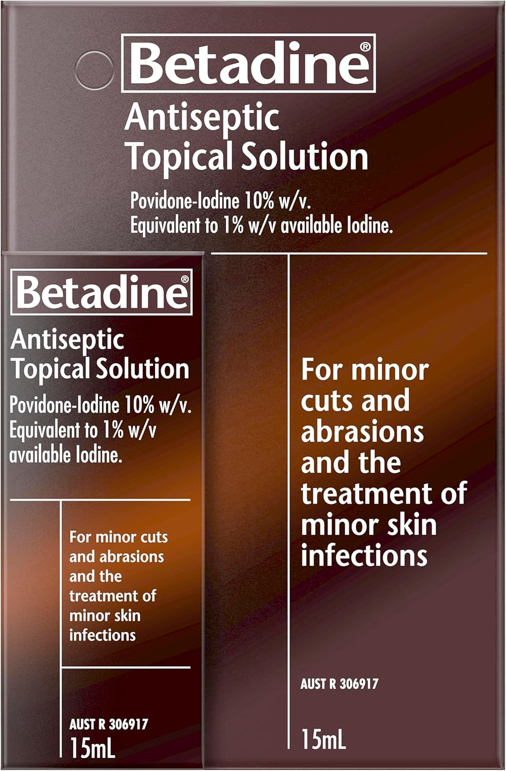 Betadine Antiseptic Topical Solution Liquid 15 Ml image number 1