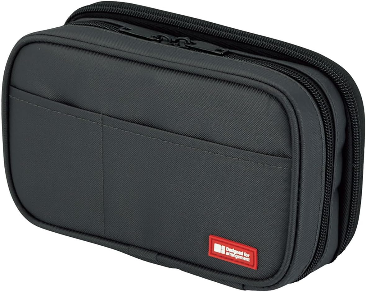 LIHIT LAB Large Capacity Double Zipper Pencil Case for School Office College, Big Capacity 6 Compartments Pencil Bag Holder Adults Teen Boys Girls, Travel Cosmetics Storage, Yellow Green (A7555-6)