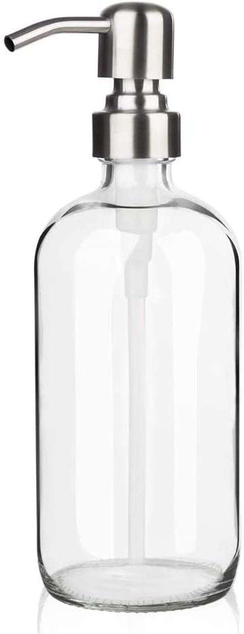 ARKTEK Glass Soap Dispenser - Clear Dish Soap Dispenser for Kitchen, Great for Essential Oils Liquid Soaps (17 Ounce/ 500 ML) image number 1