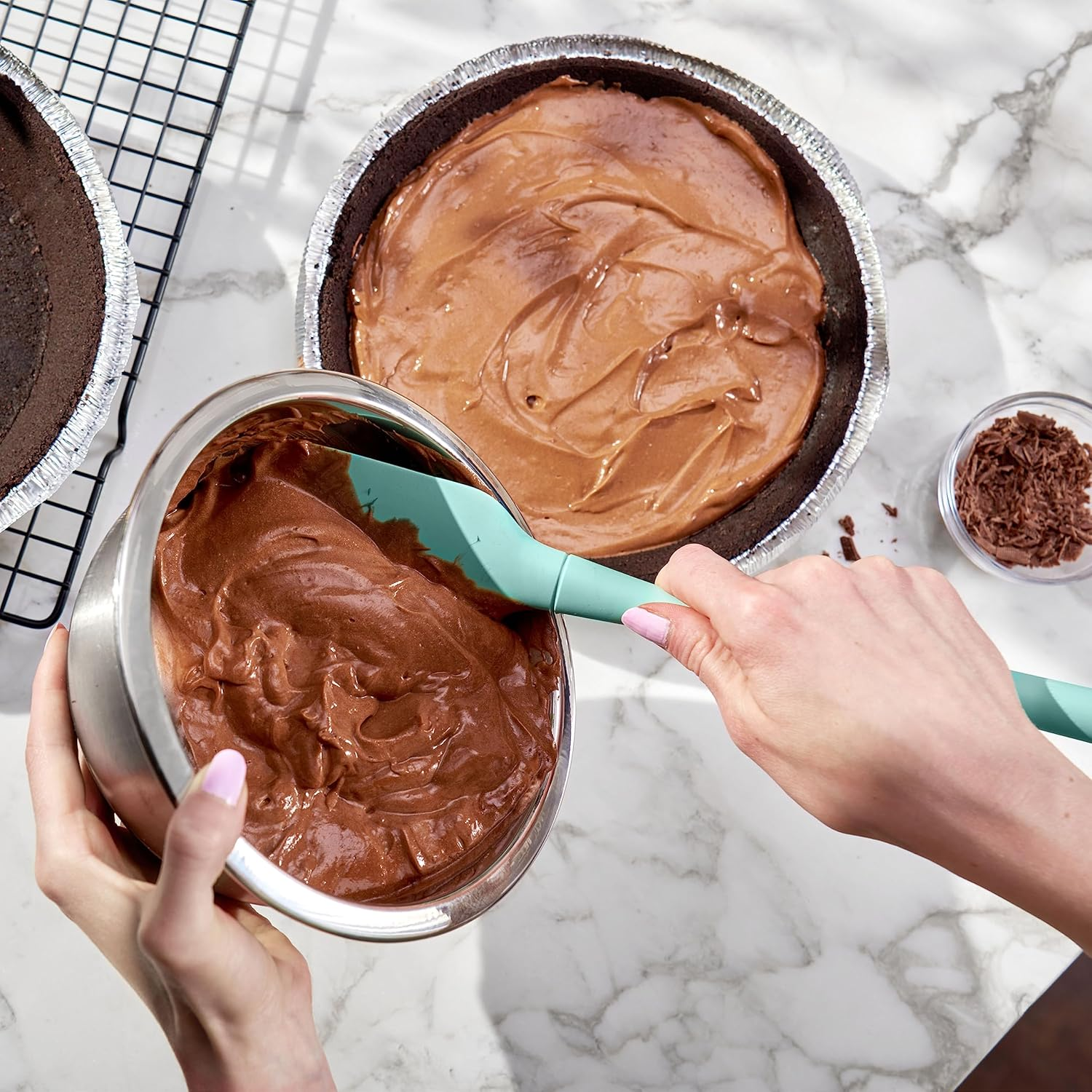 Tovolo Flex-Core All Silicone Spatula - Light Aqua image number 1