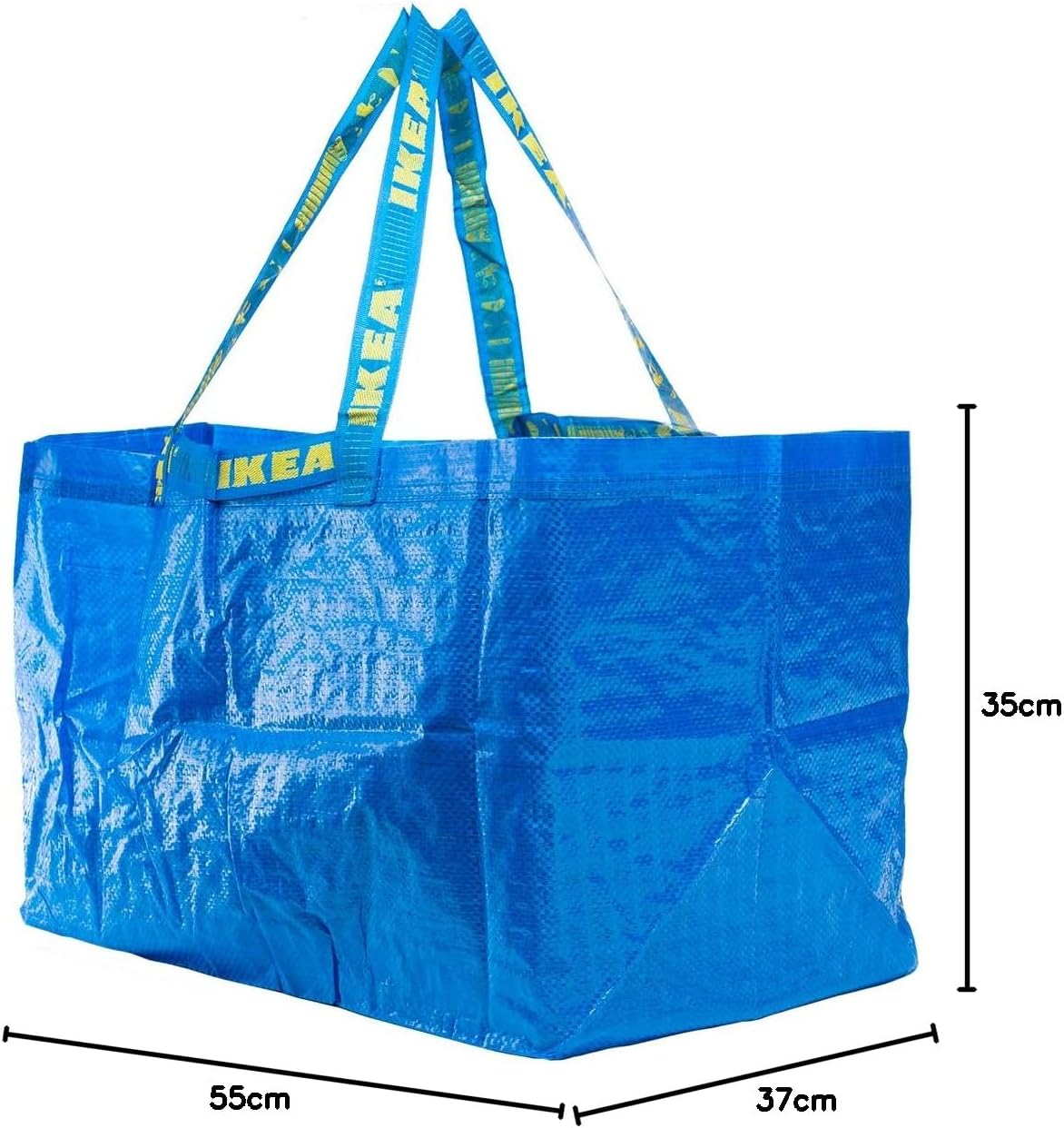 Ikea FRAKTA Carrier Bags, Blue, Large, 71 Litres - Set of 10
